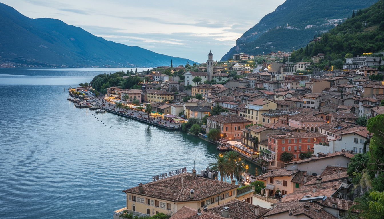 Vista lago e territorio di Padenghe sul Garda